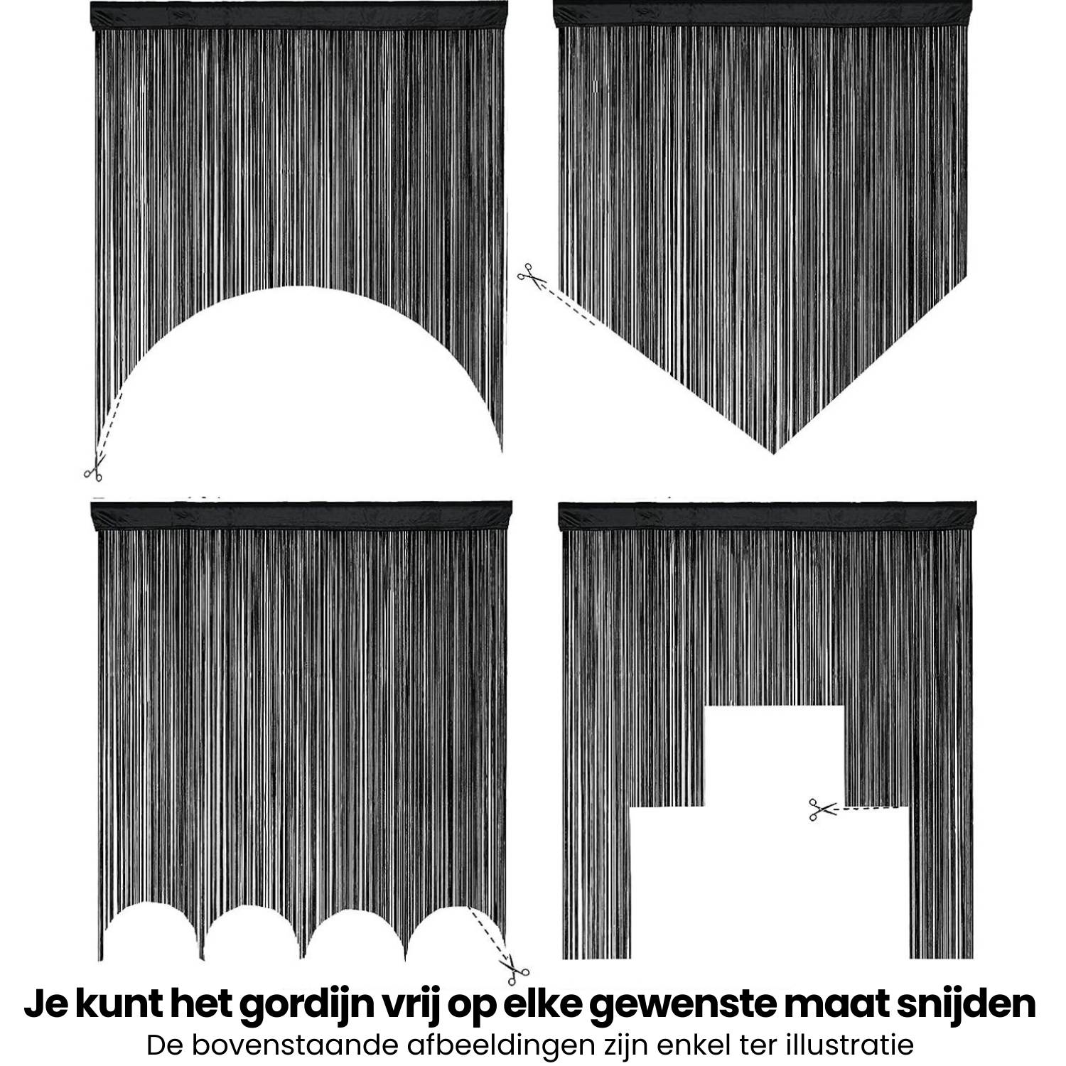 koop zwart draadgordijn deur belgie