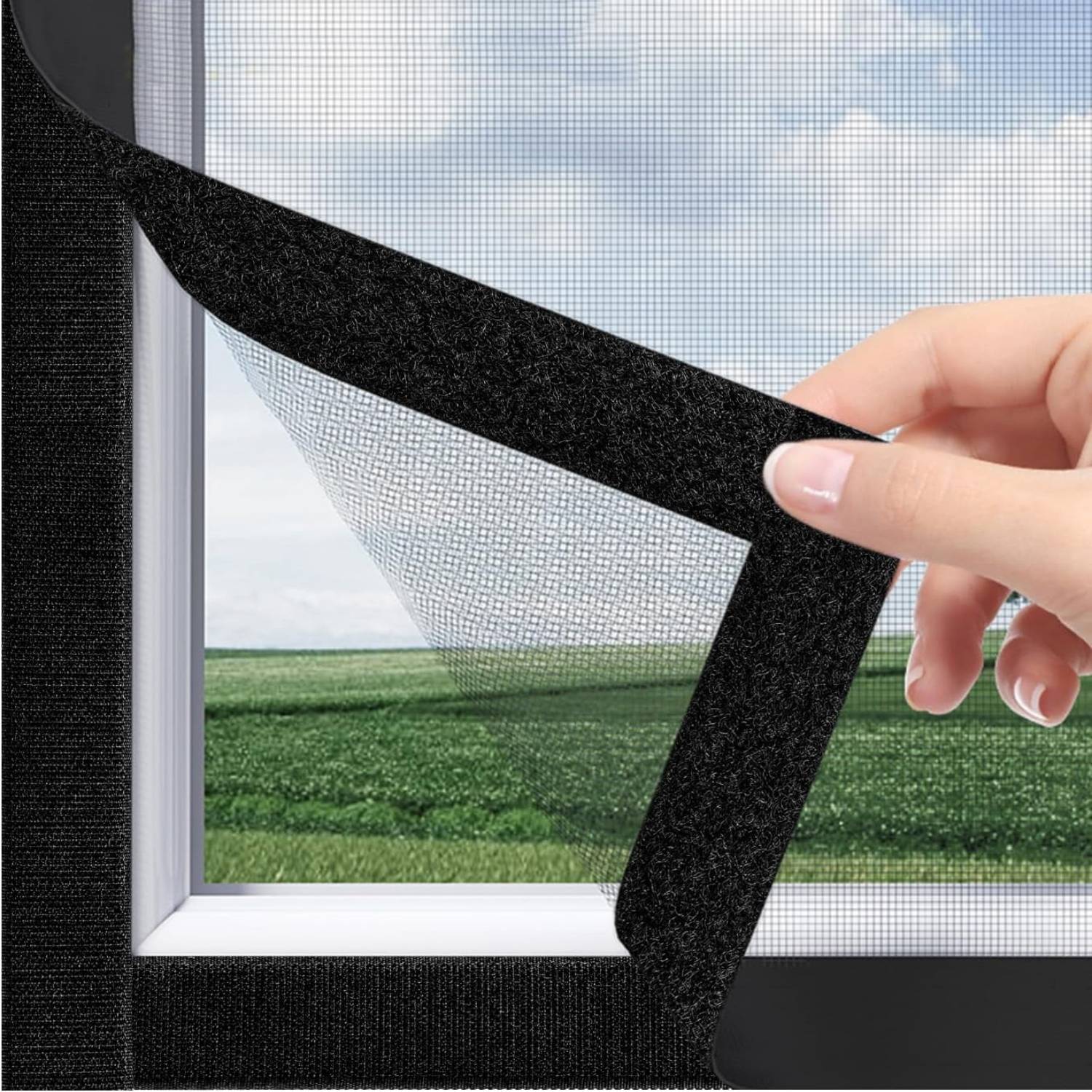 Moustiquaires de Fenêtre à Velcro | Moustiquaire de Fenêtre Ajustable | Moustiquaire de Fenêtre Avec Velcro: image 6