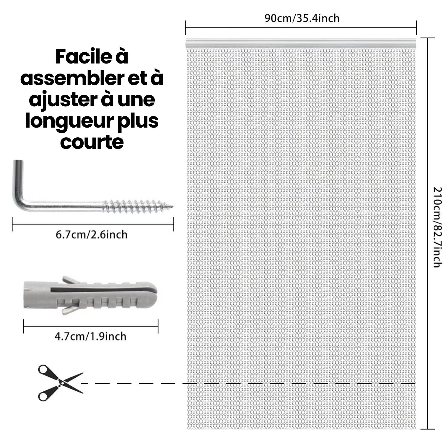 Rideau de Porte à Chaînes | Moustiquaire de Porte à Chaînes | Porte Anti-Mouches à Chaînes: image 3