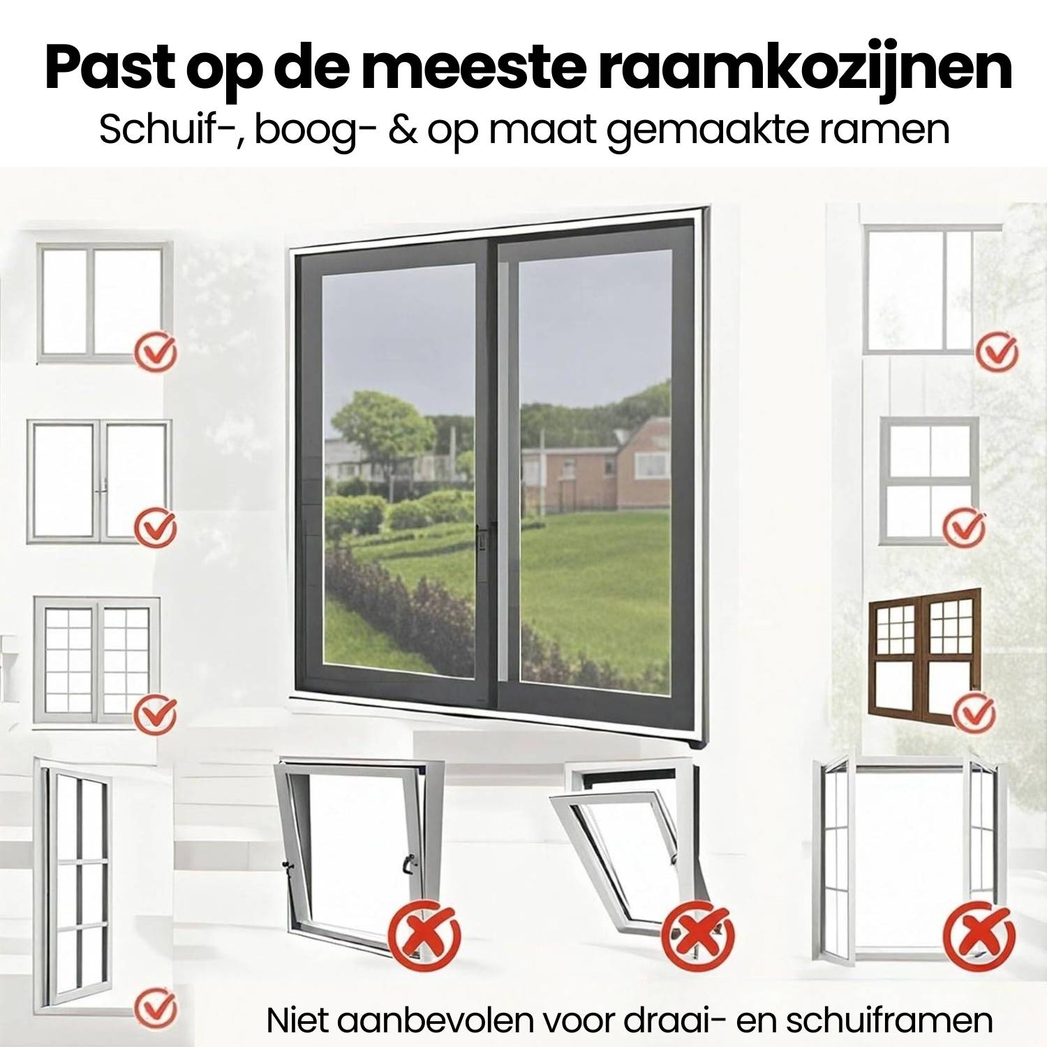 Klittenband Raamhorren | Verstelbaar Raamhor | Raamhor Met Klittenband: image 4