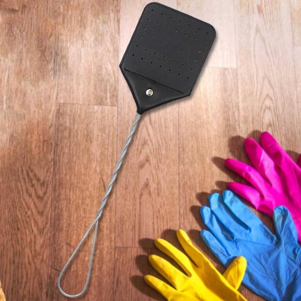 Leather Fly Swatter | Heavy Duty Flyswatter | Leather Insect Swat: image 5
