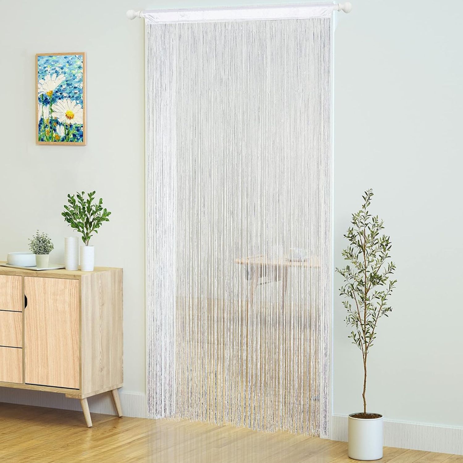 buy white door curtain